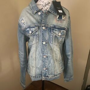 Embellish Denim Jacket unisex NWT